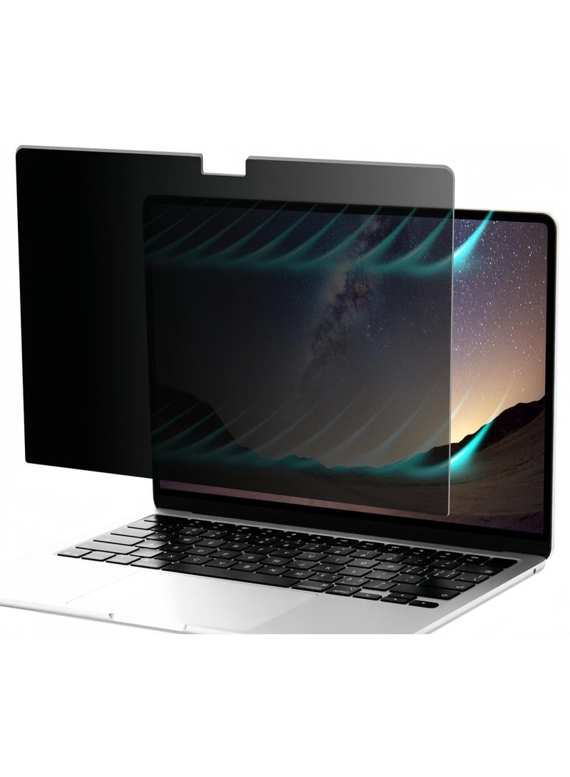Privacy Screen Filter Compatible with 2022-2025 Apple MacBook Air 13.6'' M2/M3/M4 Chip, Anti Blue Light Anti Glare Laptop Privacy Filter - Image 1
